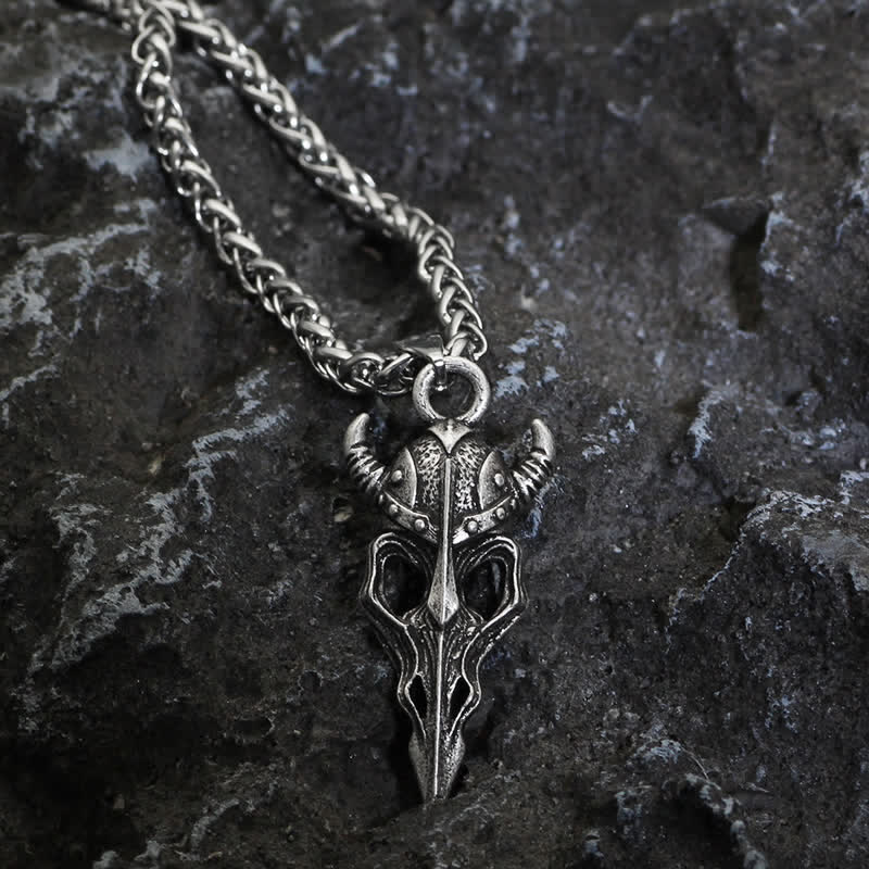 WorldNorse Halskette für Herren mit Wikinger- und nordischem Krieger-Motiv