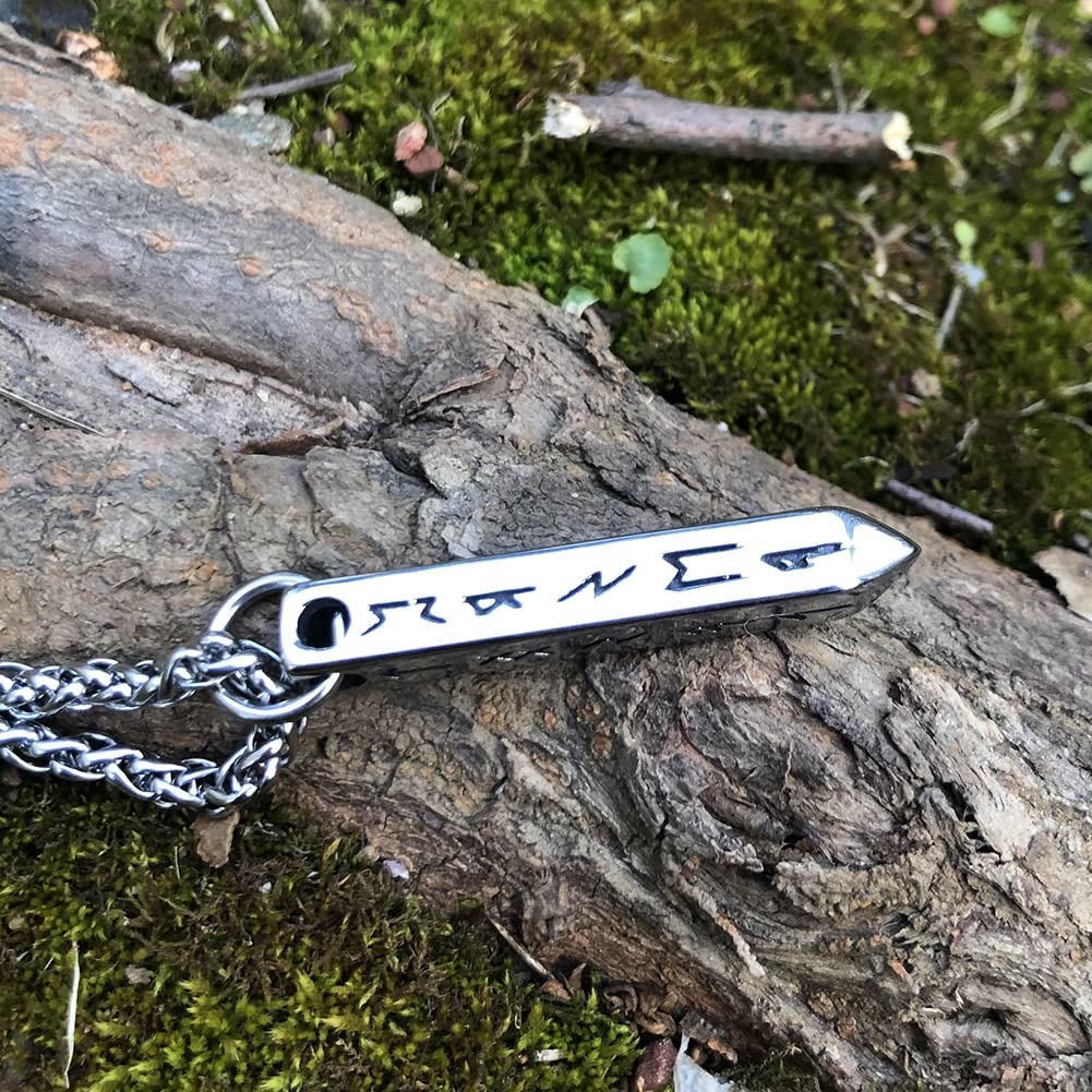 WorldNorse Dreidimensionale Kegel- Rune -Halskette