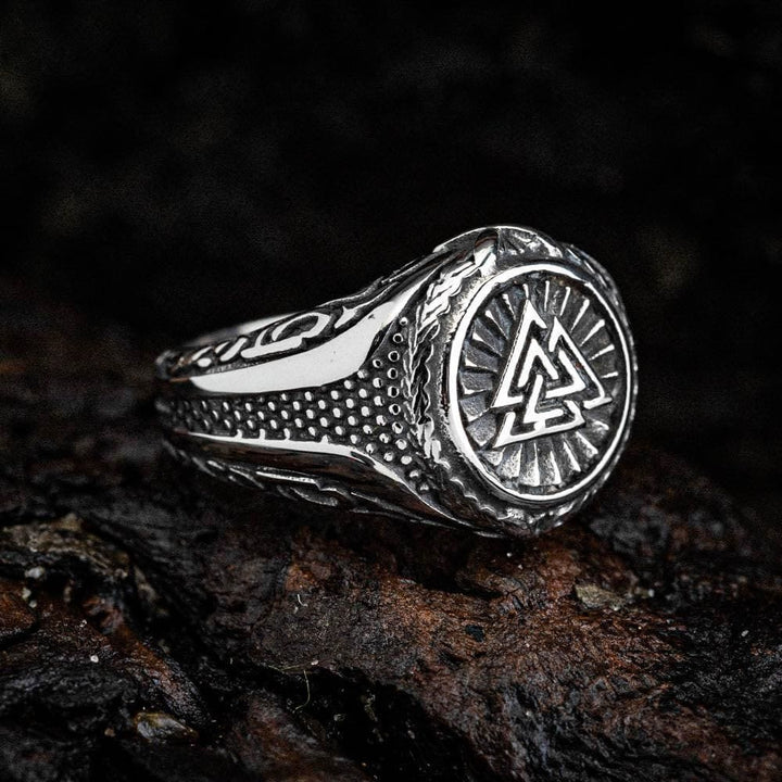 WorldNorse Valknut Keltischer Knoten Amulettring