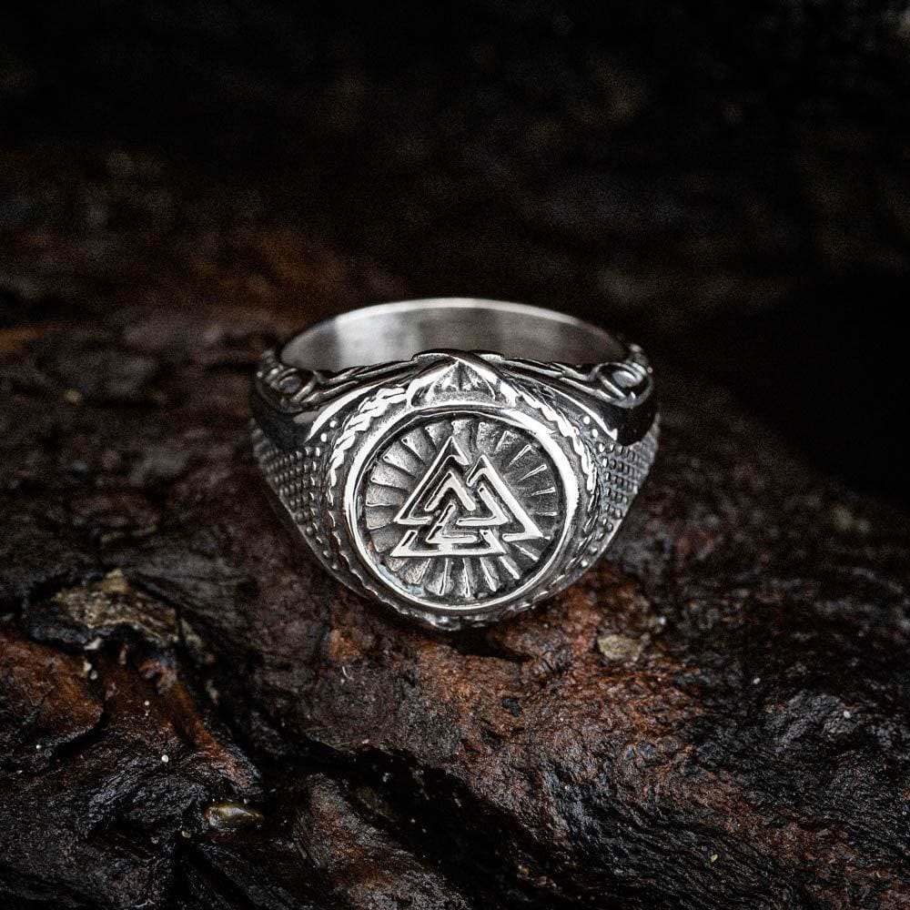 WorldNorse Valknut Keltischer Knoten Amulettring