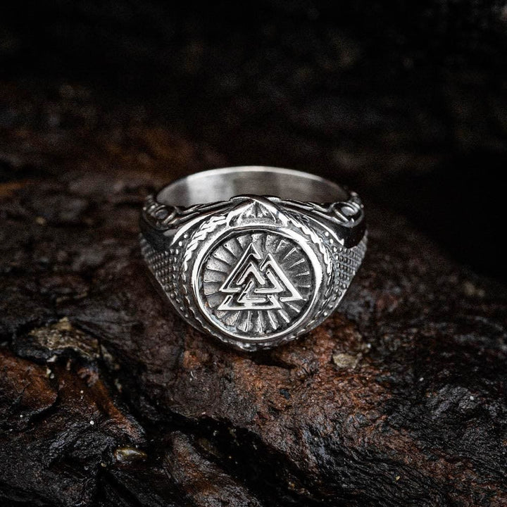 WorldNorse Valknut Keltischer Knoten Amulettring