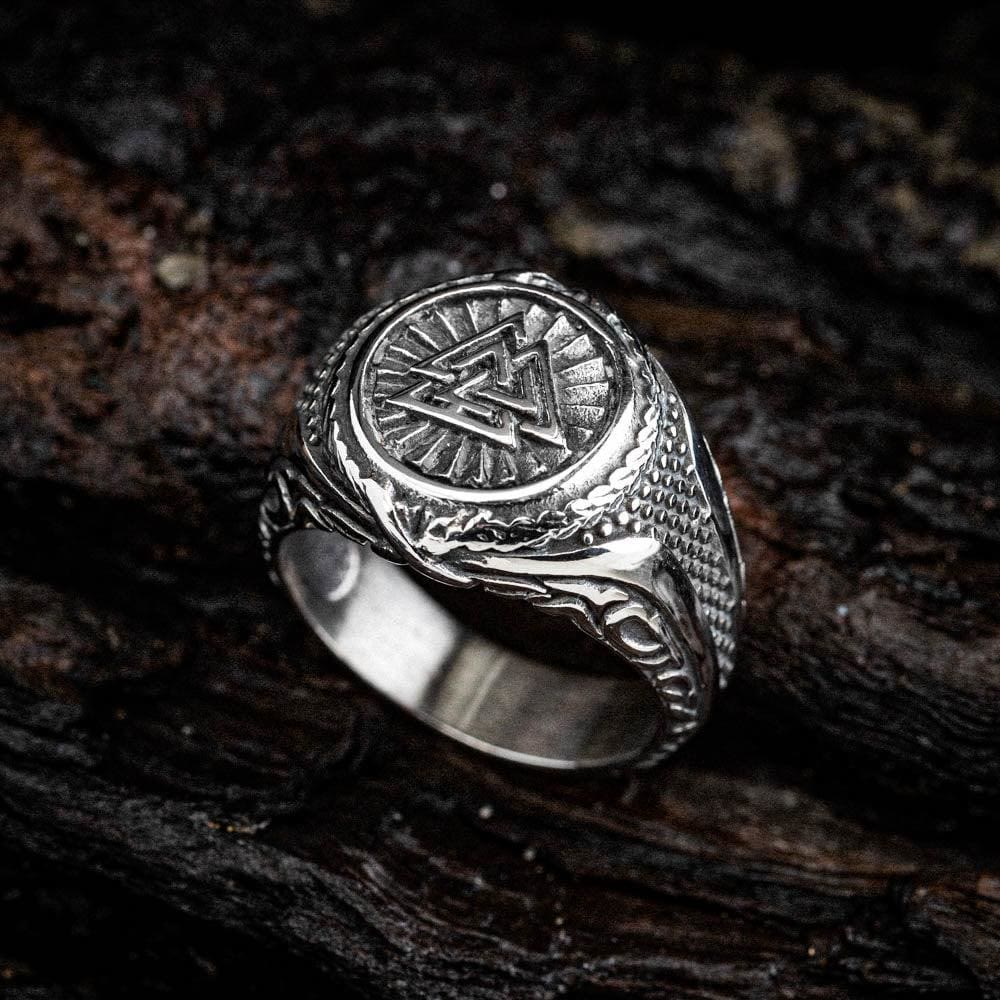 WorldNorse Valknut Keltischer Knoten Amulettring