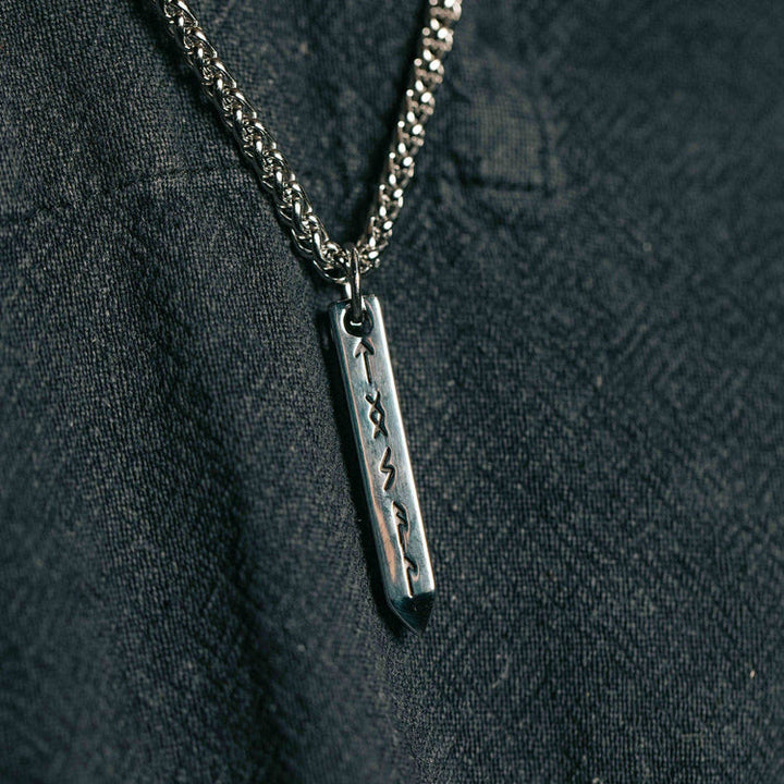 WorldNorse Dreidimensionale Kegel- Rune -Halskette