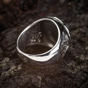 WorldNordischer Wikinger- Wolf - Valknut -Ring