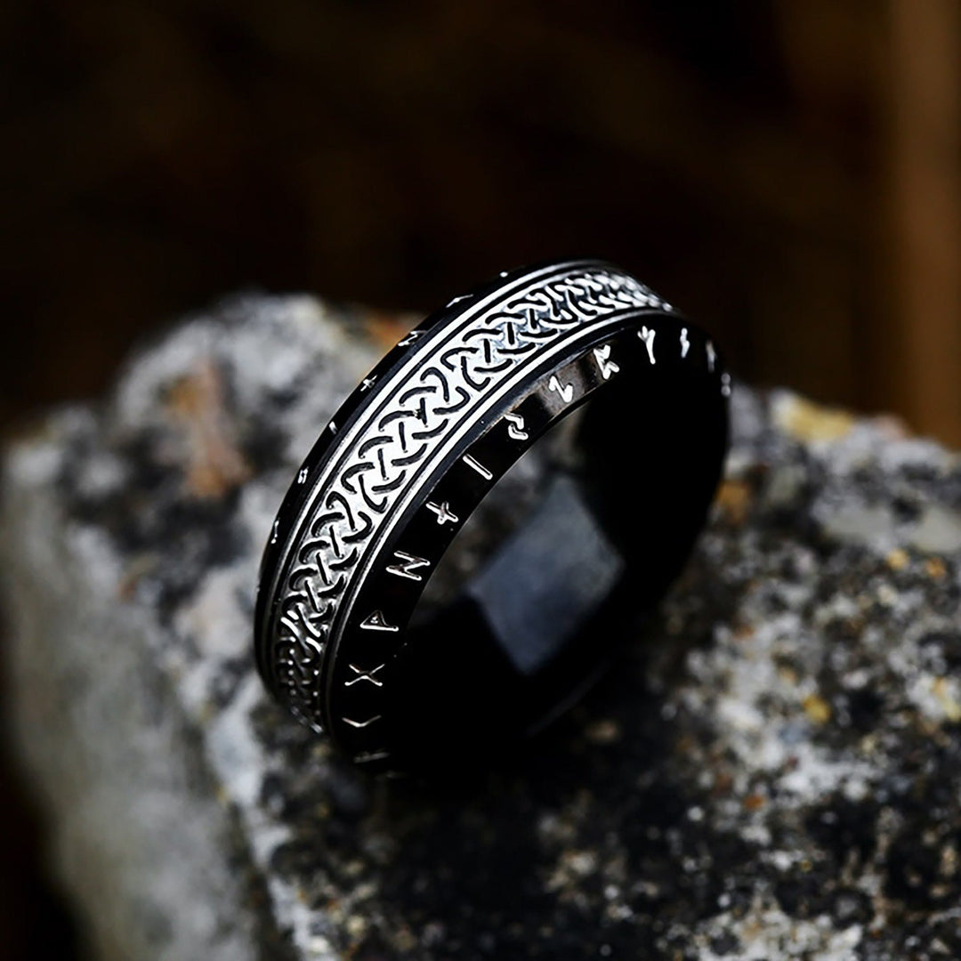 WorldNorse „Kriegsgott“ – Rune mit nordischen eingravierten Worten, Wikinger-Ring
