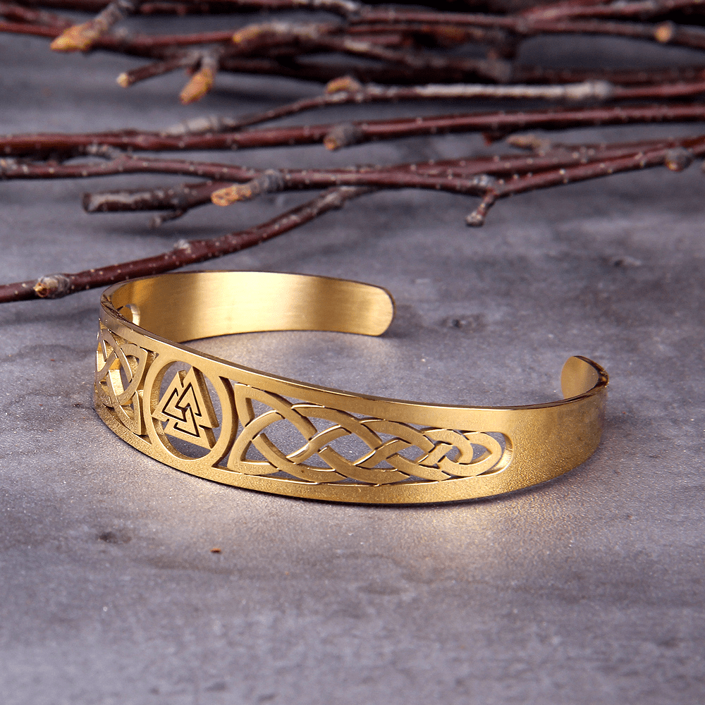 WorldNorse Valknut und Keltischer Knoten -Armband