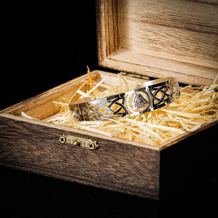 WorldNorse Valknut und Keltischer Knoten -Armband