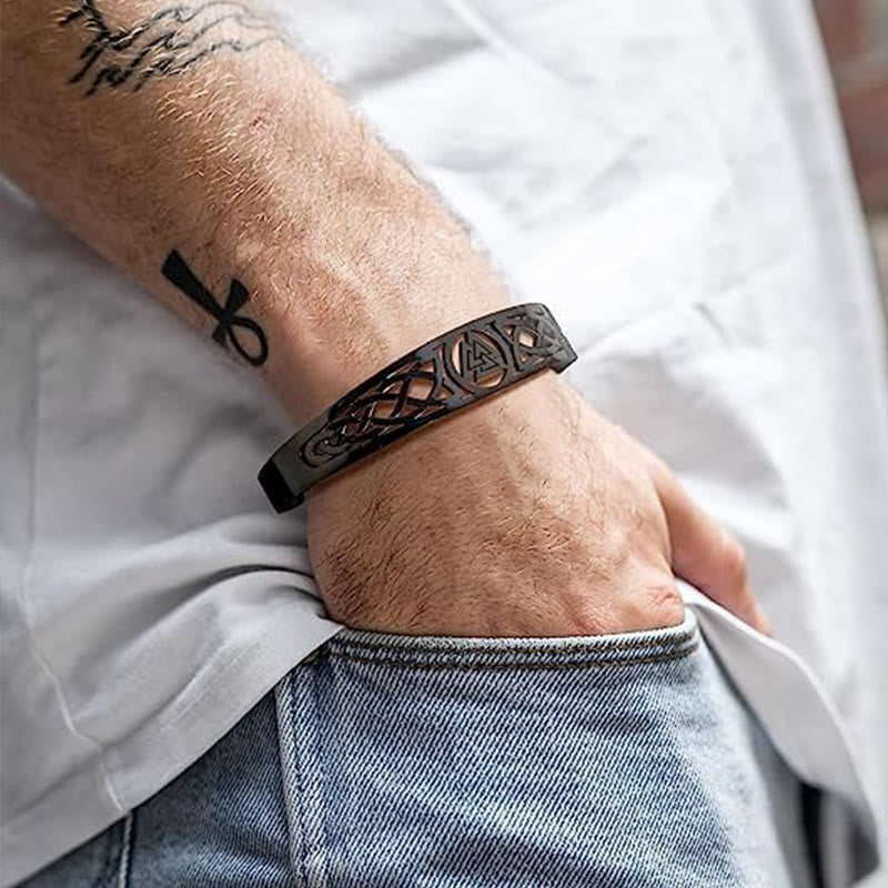 WorldNorse Valknut und Keltischer Knoten -Armband