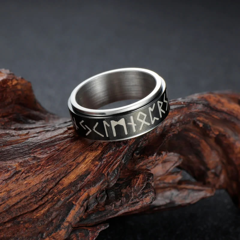 WorldNorse Klassischer Ring im nordischen Rune, mehrfarbig