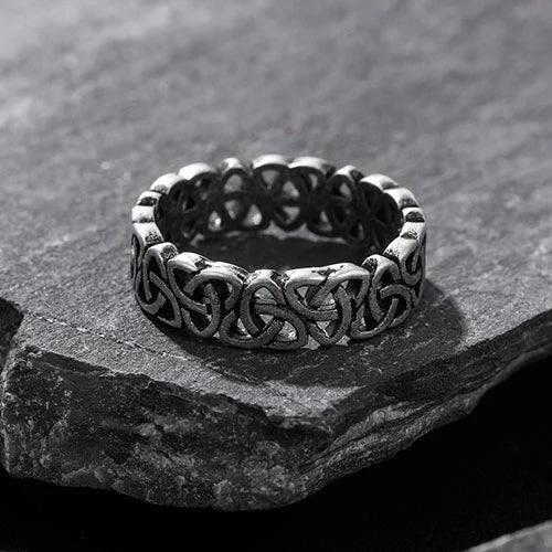WorldNorse Nordic Triquetra Dreieck Prägnanter Ring - image 4