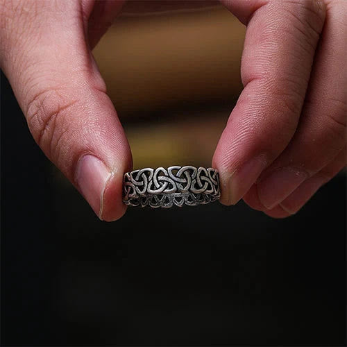 WorldNorse Nordic Triquetra Dreieck Prägnanter Ring - image 3
