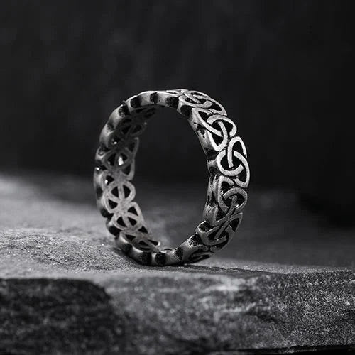 WorldNorse Nordic Triquetra Dreieck Prägnanter Ring - image 5