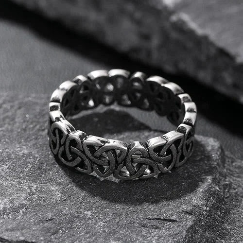 WorldNorse Nordic Triquetra Dreieck Prägnanter Ring - image 8