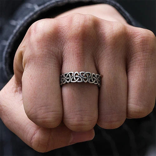 WorldNorse Nordic Triquetra Dreieck Prägnanter Ring - image 2