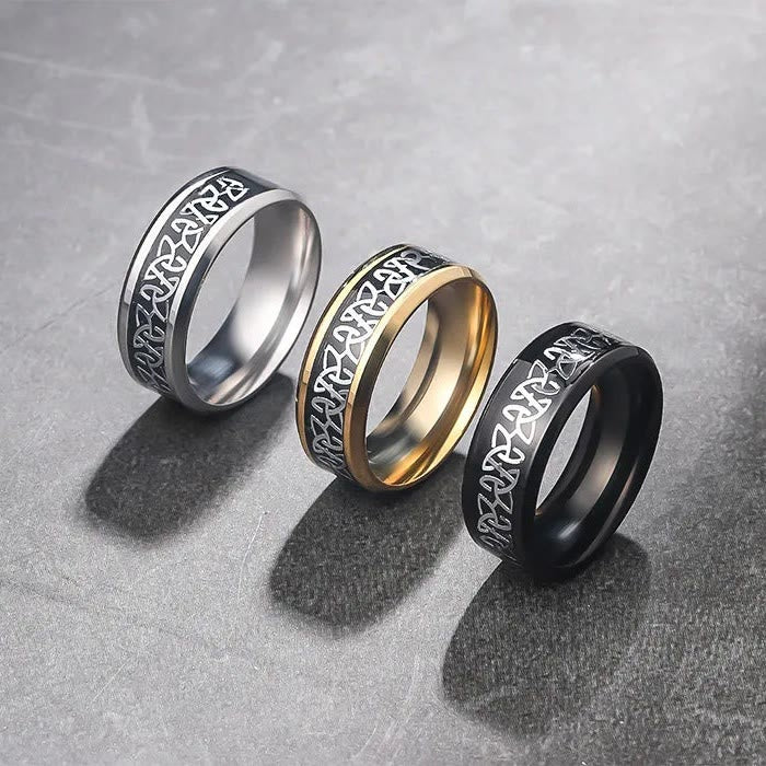 WorldNorse Nordischer Keltischer Knoten -Ring mit Dreifaltigkeitsmuster