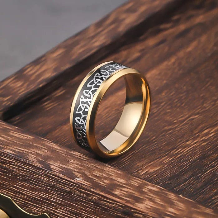 WorldNorse Nordischer Keltischer Knoten -Ring mit Dreifaltigkeitsmuster