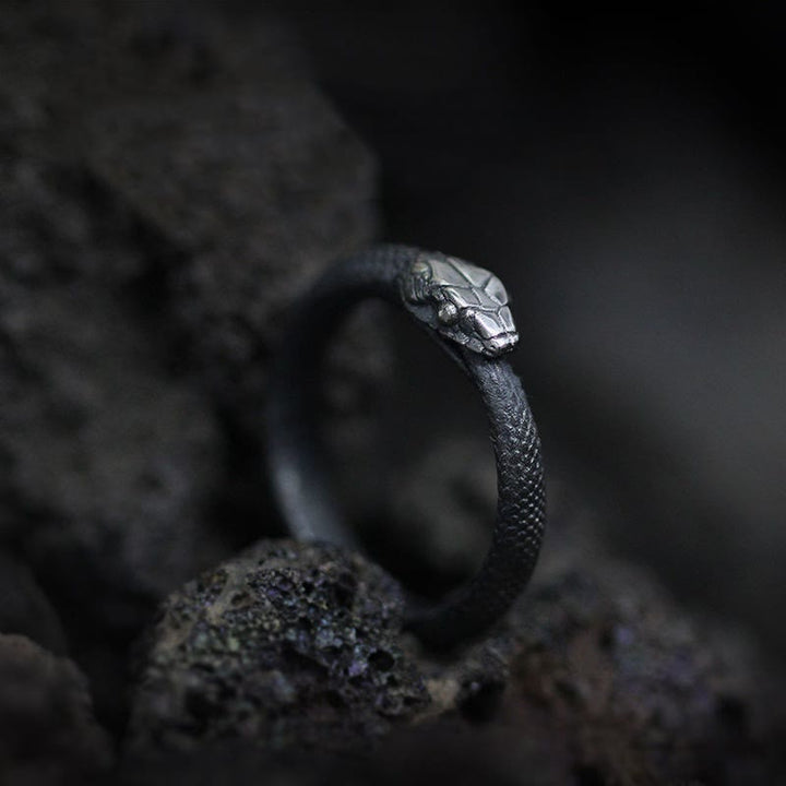 WorldNorse Wikinger Ouroboros Unisex verstellbarer Ring