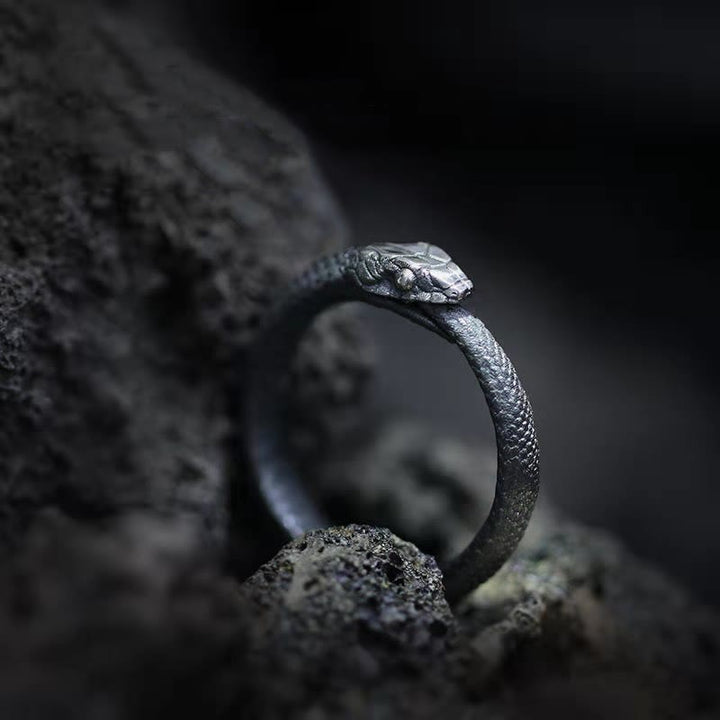 WorldNorse Wikinger Ouroboros Unisex verstellbarer Ring