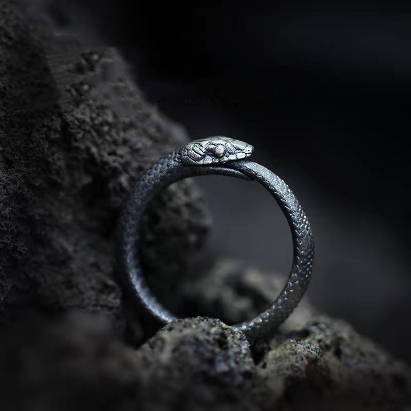WorldNorse Wikinger Ouroboros Unisex verstellbarer Ring
