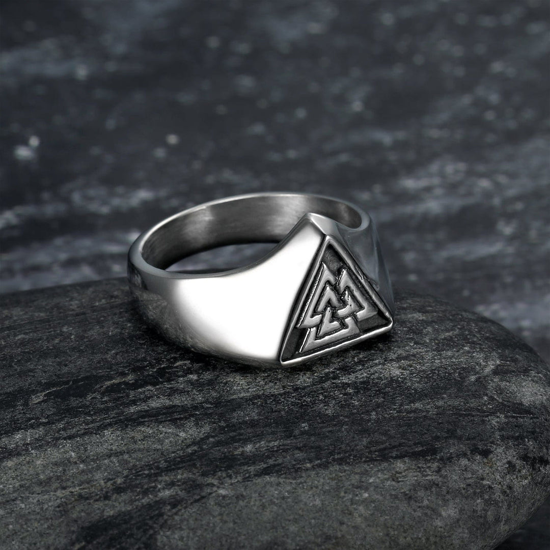 WorldNordisches Dreieck Wikinger Mythos Valknut Siegelring