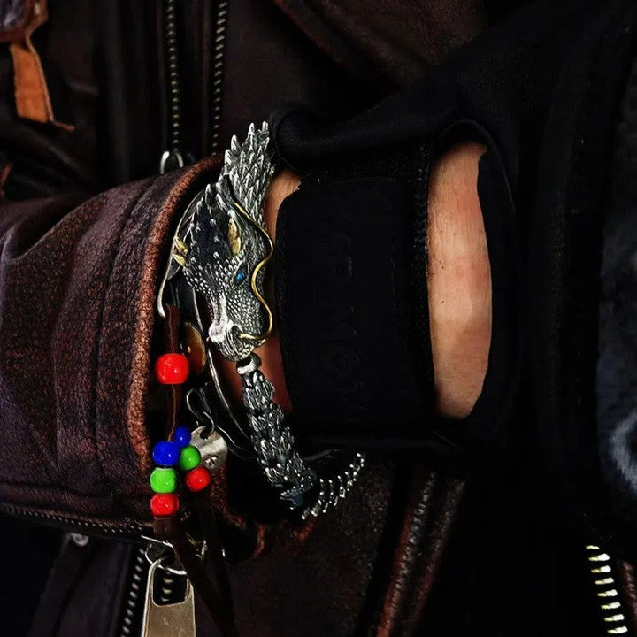 WorldNorse handgefertigtes dreidimensionales Drachenarmband