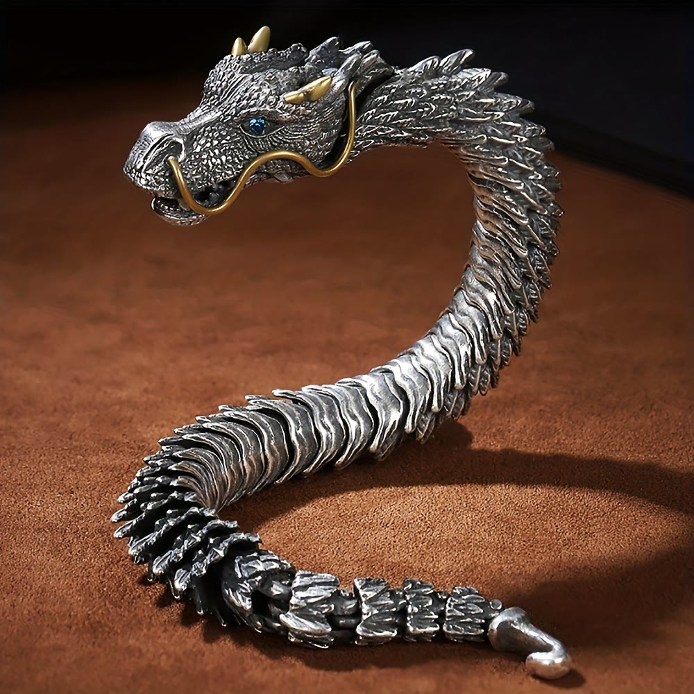 WorldNorse handgefertigtes dreidimensionales Drachenarmband