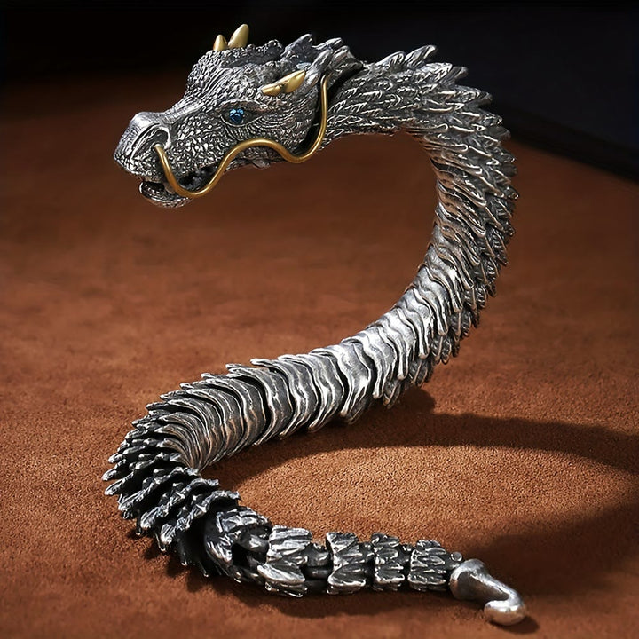 WorldNorse handgefertigtes dreidimensionales Drachenarmband