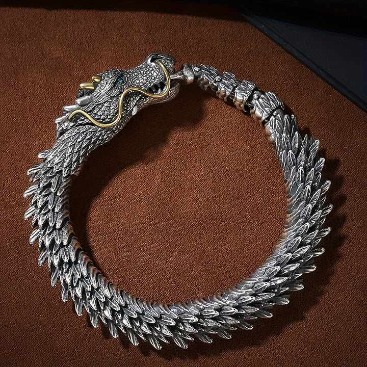 WorldNorse handgefertigtes dreidimensionales Drachenarmband