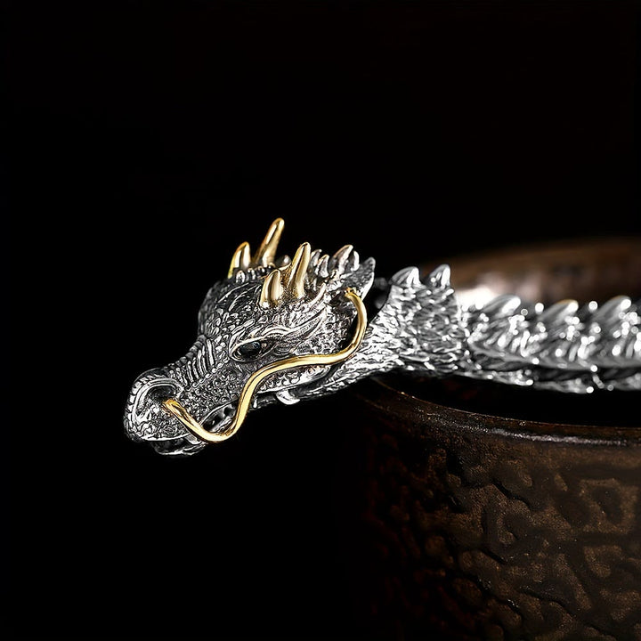 WorldNorse handgefertigtes dreidimensionales Drachenarmband