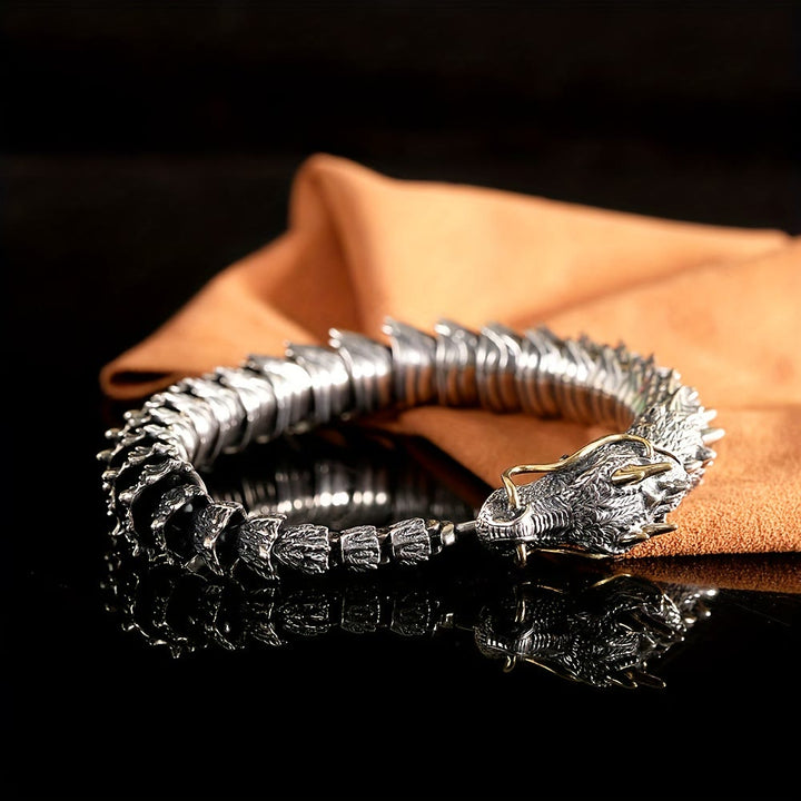WorldNorse handgefertigtes dreidimensionales Drachenarmband