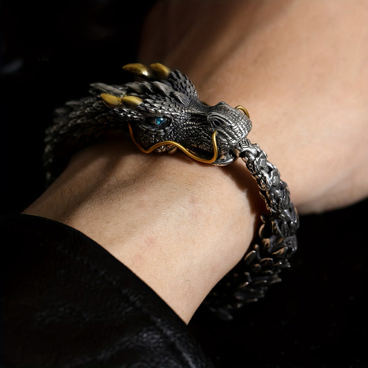 WorldNorse handgefertigtes dreidimensionales Drachenarmband