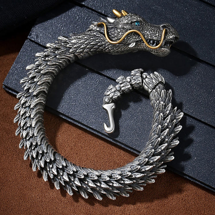 WorldNorse handgefertigtes dreidimensionales Drachenarmband