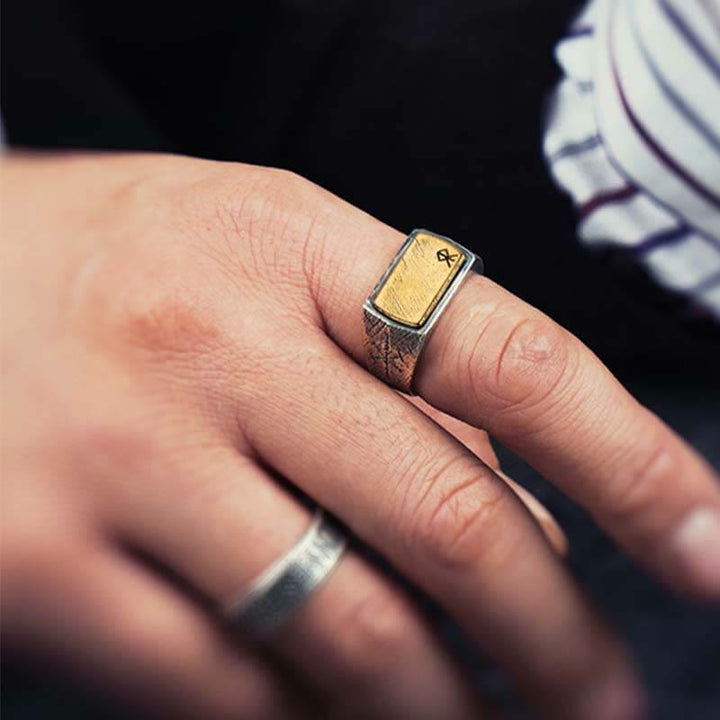 WorldNorse 925 Sterling Silber Segen der Runen Ring