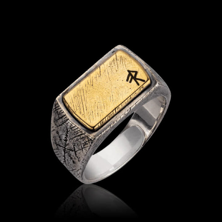 WorldNorse 925 Sterling Silber Segen der Runen Ring