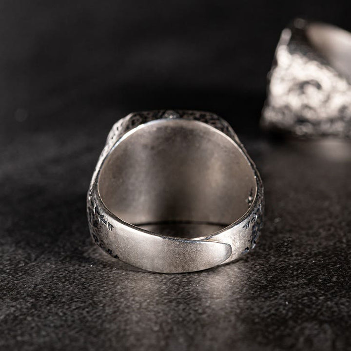 WorldNorse 925 Sterling Silber Nordischer Wikinger-Totemring