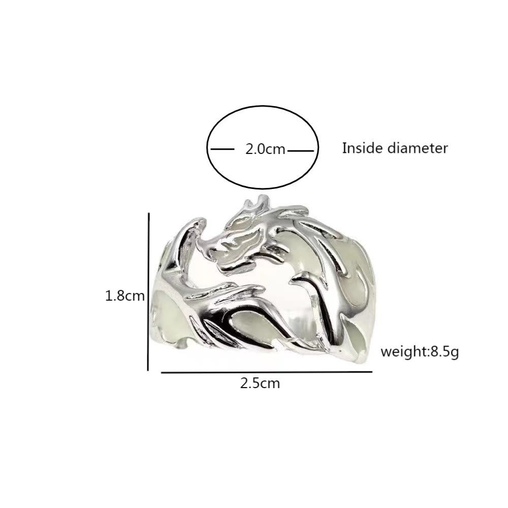 WorldNorse Leuchtender Drachenring, der im Dunkeln leuchtet