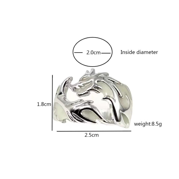 WorldNorse Leuchtender Drachenring, der im Dunkeln leuchtet