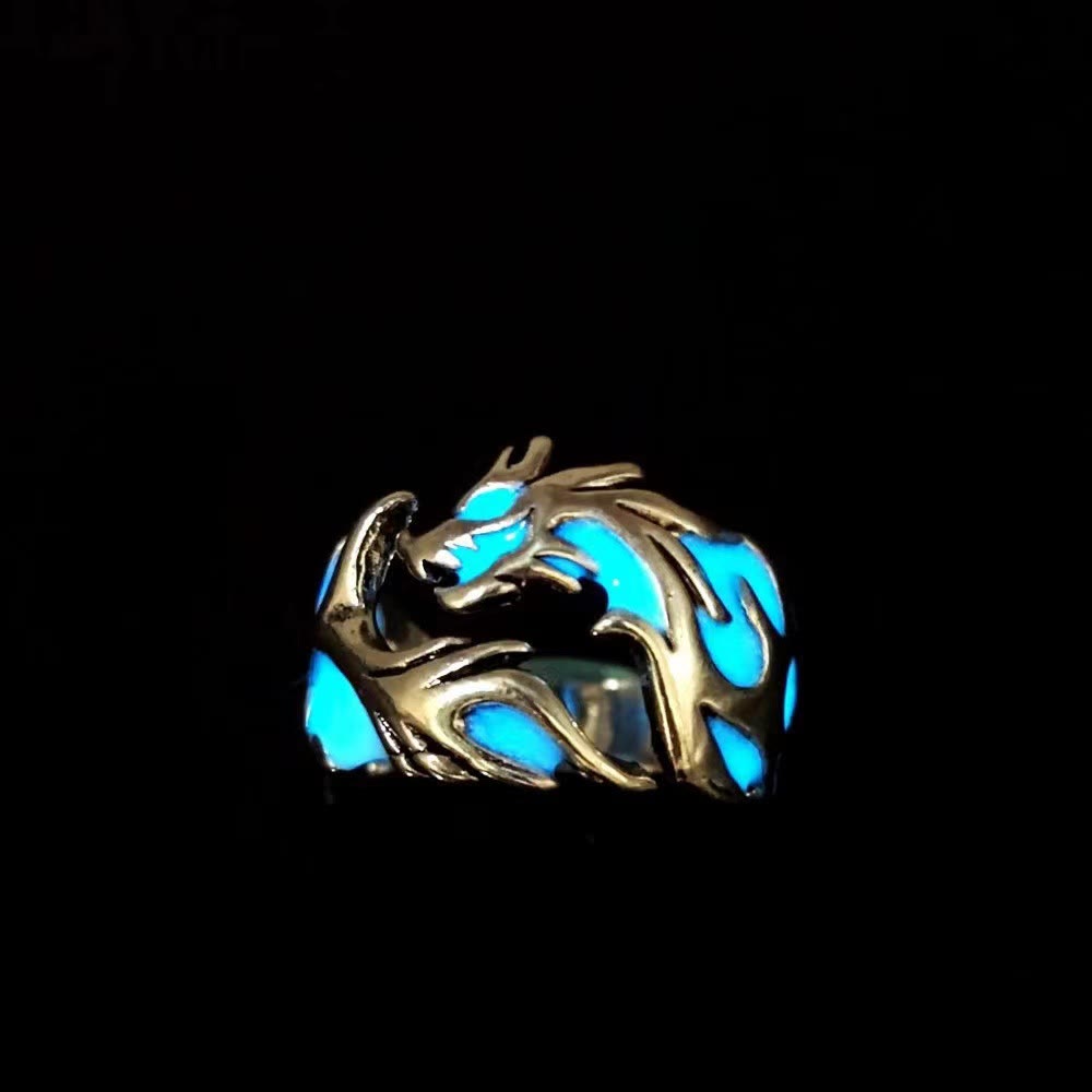 WorldNorse Leuchtender Drachenring, der im Dunkeln leuchtet