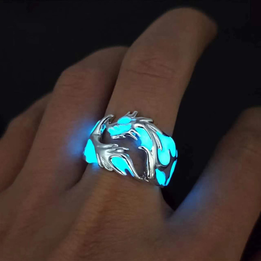 WorldNorse Leuchtender Drachenring, der im Dunkeln leuchtet
