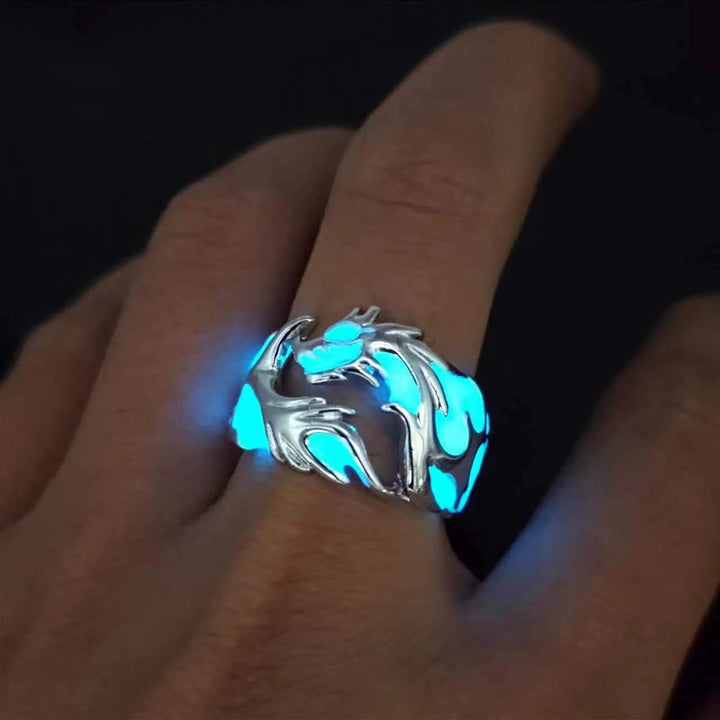 WorldNorse Leuchtender Drachenring, der im Dunkeln leuchtet