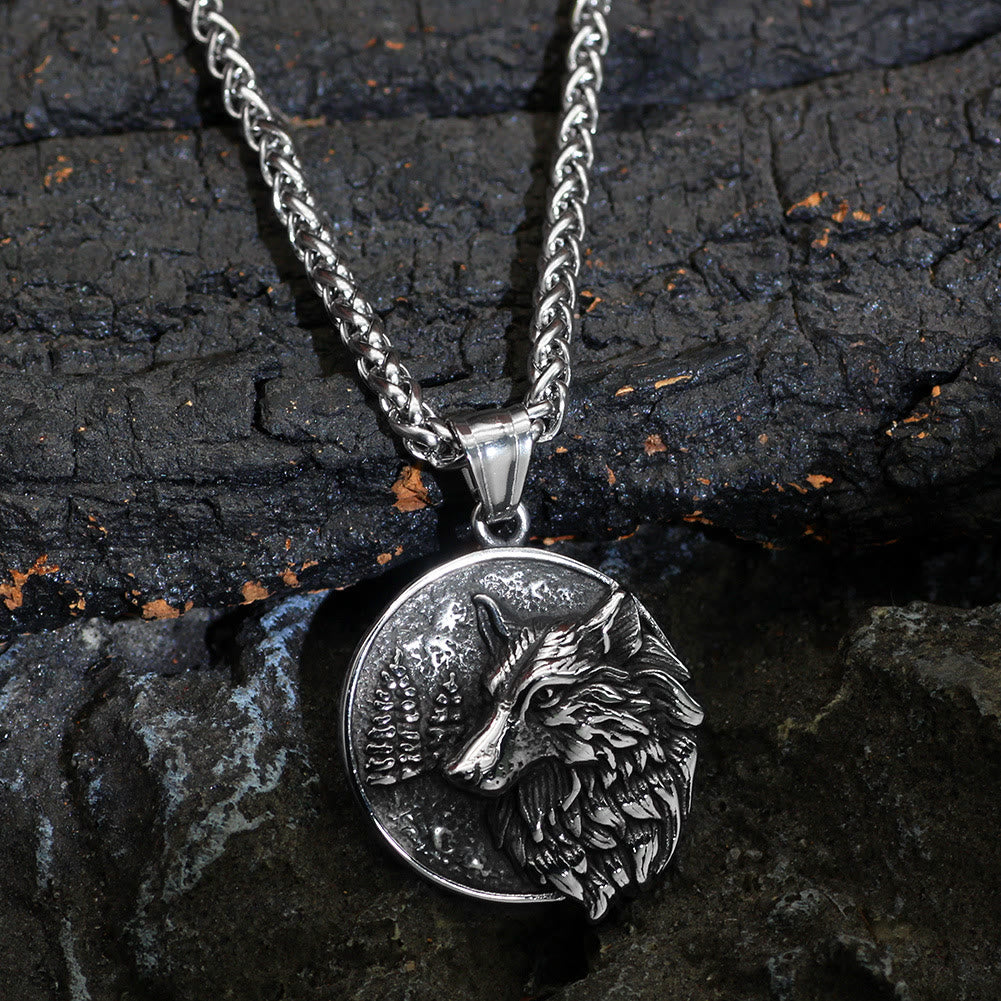 WorldNorse Wikinger Wolf Halskette für Herren