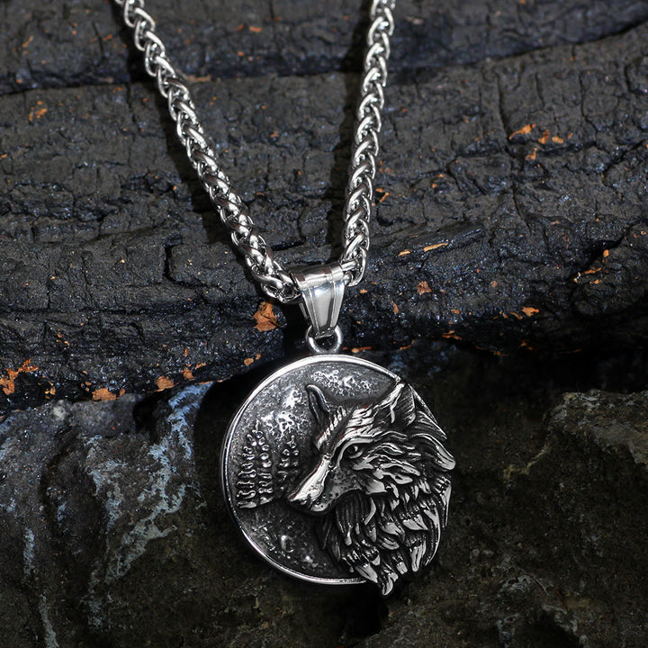 WorldNorse Wikinger Wolf Halskette für Herren