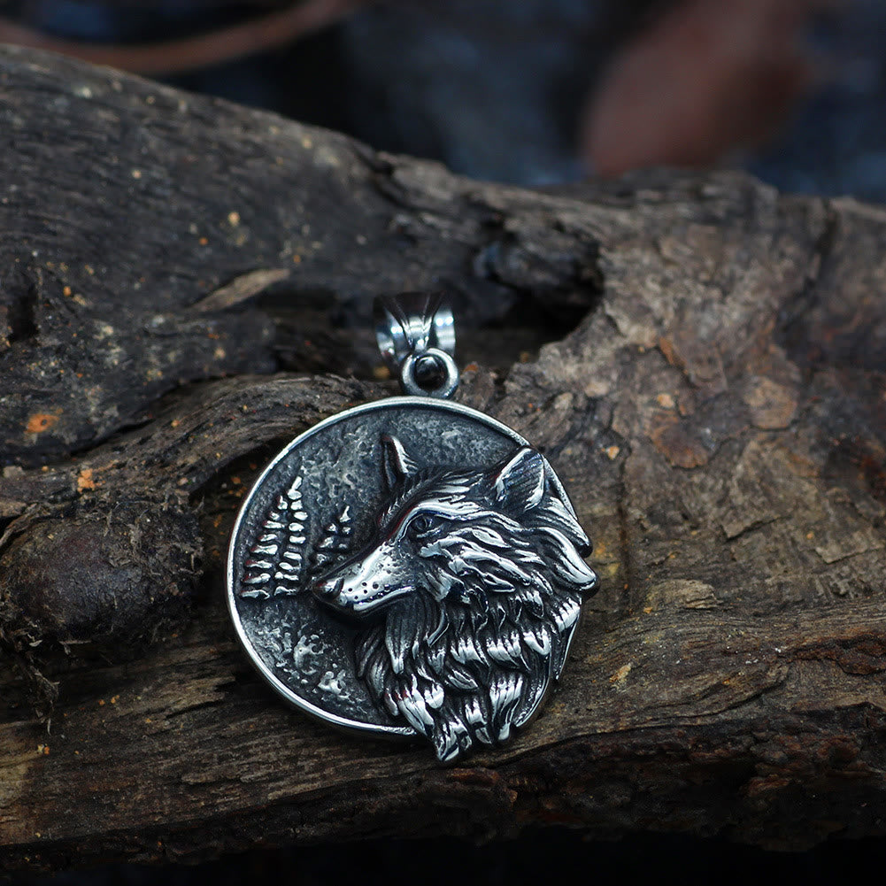 WorldNorse Wikinger Wolf Halskette für Herren