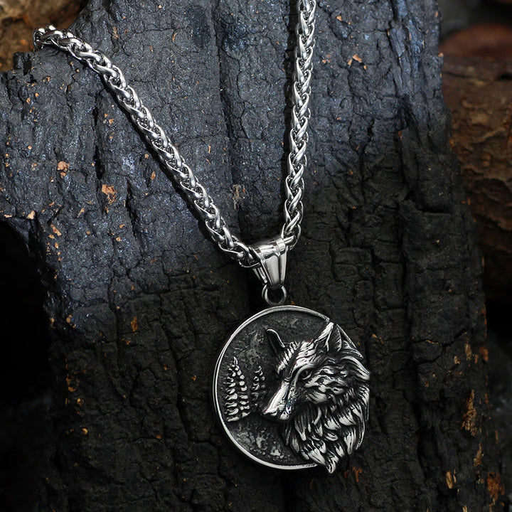 WorldNorse Wikinger Wolf Halskette für Herren