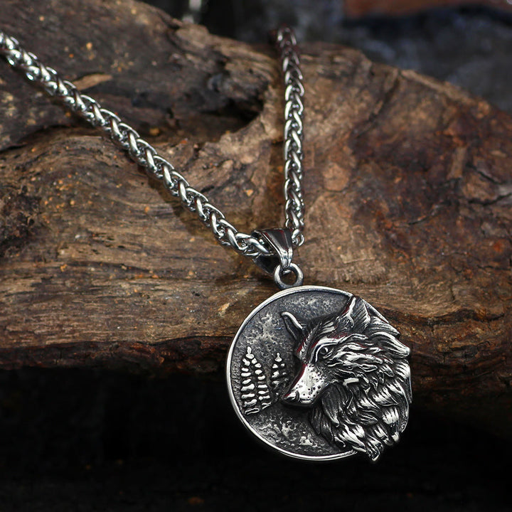 WorldNorse Wikinger Wolf Halskette für Herren