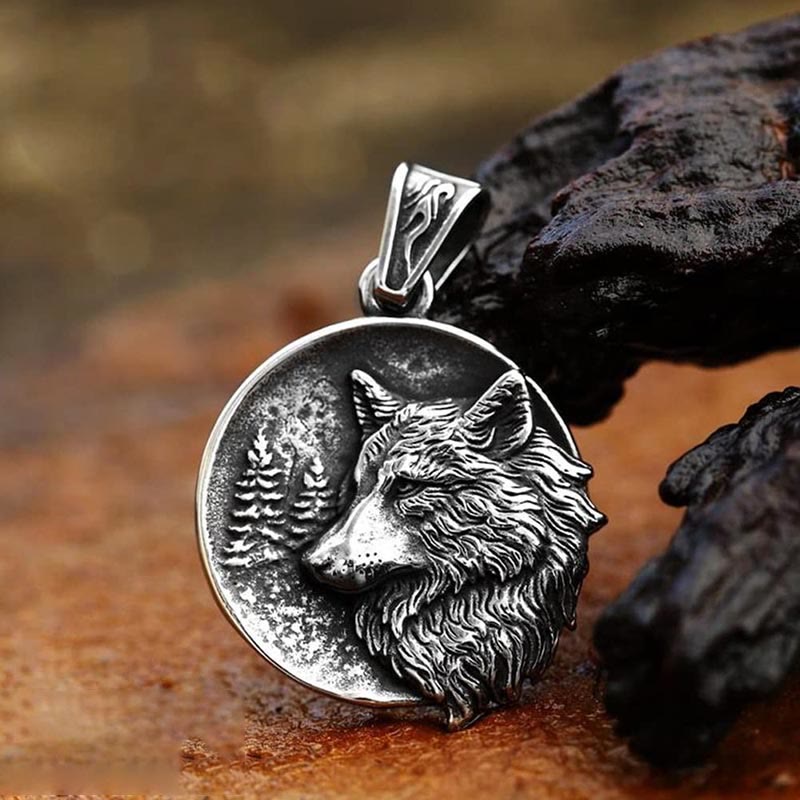 WorldNorse Wikinger Wolf Halskette für Herren