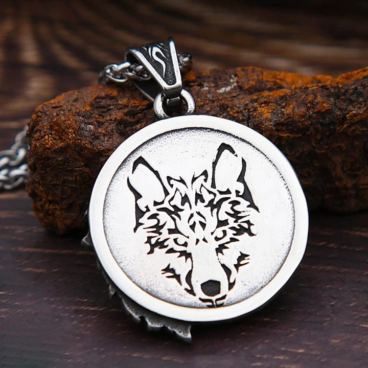 WorldNorse Wikinger Wolf Halskette für Herren