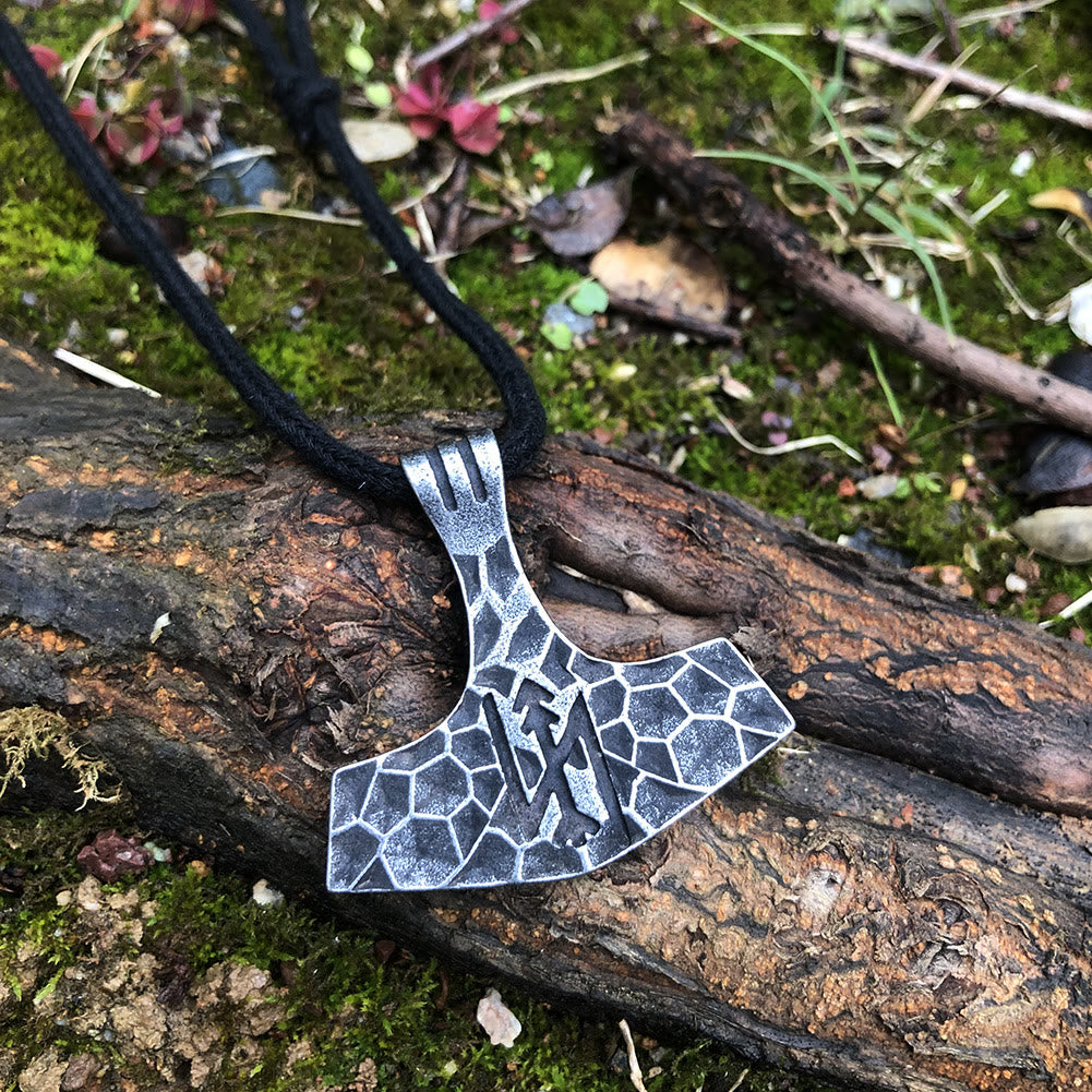 WorldNorse Old Jarl Mjölnir Rune -Halskette