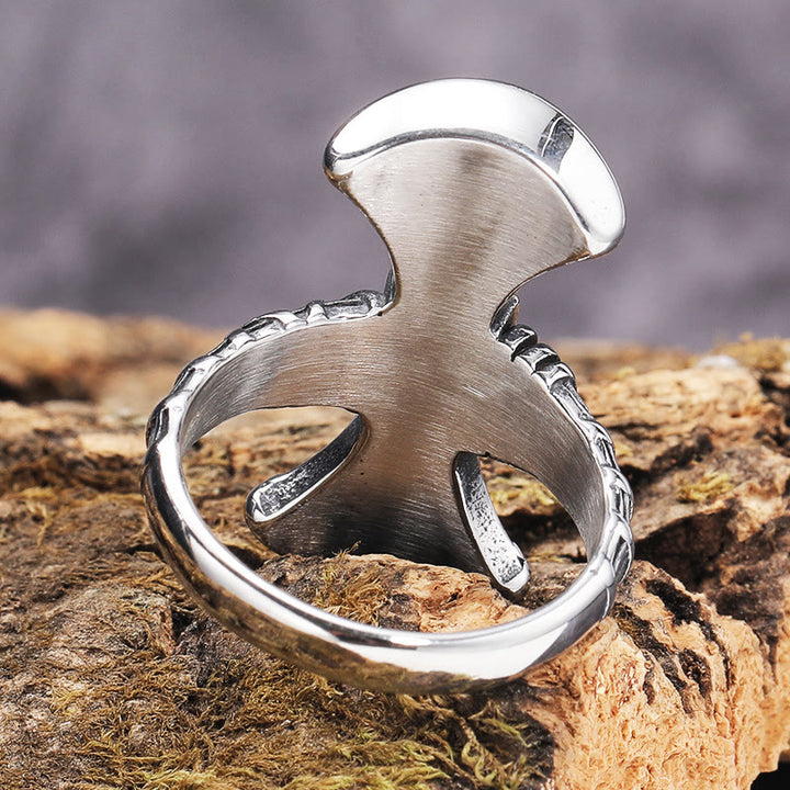 WorldNorse Doppelseitiger Axt- Mjölnir -Ring