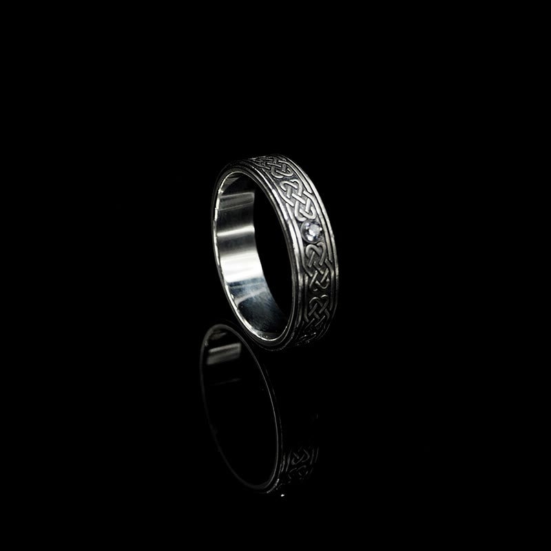 WorldNorse 925 Sterling Silber Keltischer Knoten Ring